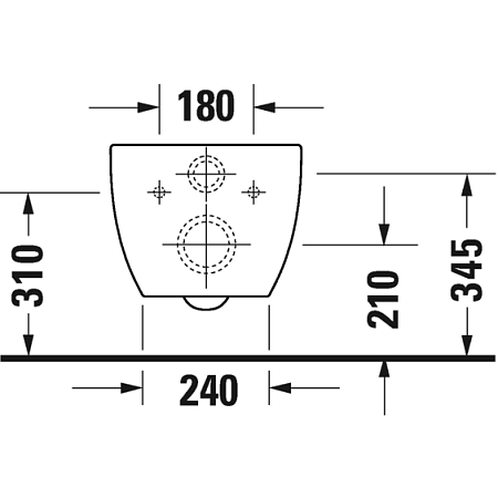 Биде подвесное Duravit Viu 2292150000 белый