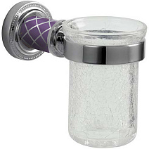 Стакан Boheme Murano 10904-V-CR для зубных щеток, хром/фиолетовый