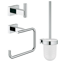 Набор аксессуаров для ванной Grohe Essentials Cube 40757001 3 предмета Набор аксессуаров для ванной Grohe Essentials Cube 40757001 3 предмета