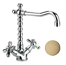 Смеситель Fiore Margot Sky (SWAROVSKI®) 01ZZ0625 для раковины, бронза