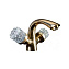 Смеситель Boheme Crystal 291-CRST для раковины, золото