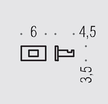 Крючок одинарный Colombo Look BLC27.CR хром