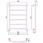 Полотенцесушитель водяной Стилье Версия-H2 80х50 хром - фото 6