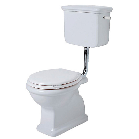 Унитаз напольный Simas Lante LA01bi вертикальный выпуск, с низким бачком, с боковой ручкой хром