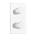 Смеситель Bossini Oki Z00002.045 для душа (внешняя часть), белый матовый