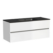 Тумба с раковиной Sancos Urban 120 UR120-1W белый/черный