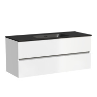 Тумба с раковиной Sancos Urban 120 UR120-1W белый/черный