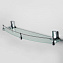 Полка WasserKRAFT Leine K-5044 (K-5024) 50 стеклянная, хром - фото 2