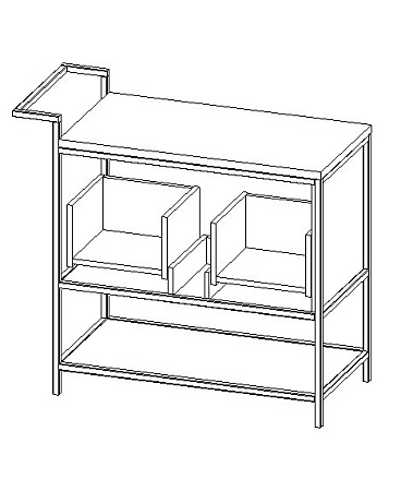 Мебель для ванной Cersanit Botanique 63015 100 зелёный