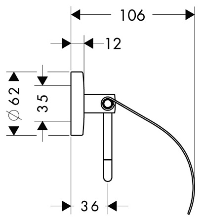Держатель туалетной бумаги Hansgrohe Logis 40523000 с крышкой