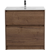 Тумба под раковину BelBagno Kraft KRAFT39-800/390-2C-PIA-RT 80 напольная Rovere Tabacco