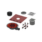 Душевой трап Tece TECEdrainpoint S KDP-S110 с сифоном DN 50, с декоративной решеткой, боковой выпуск