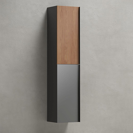 Шкаф-пенал Sancos Delta PDL35GR дуб красный/графит