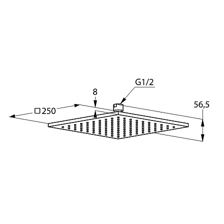 Верхний душ Kludi A-QA 6442505-00 хром