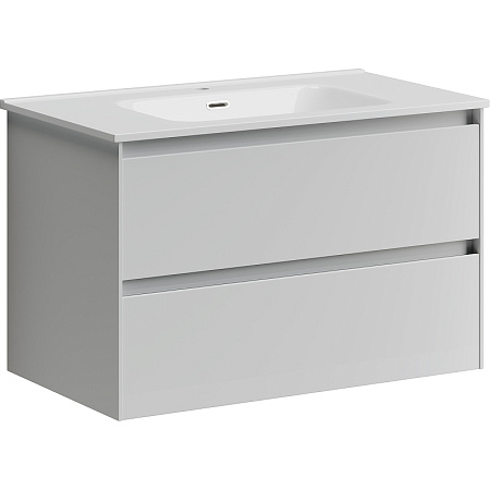 Тумба с раковиной Sancos Cento 80 CN80W белый глянцевый