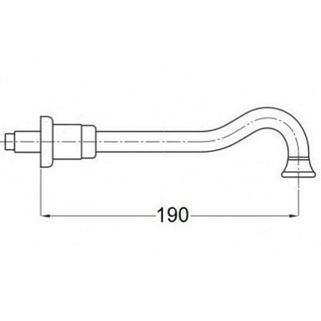Излив Migliore Ricambi 29568 с отражателем, золото