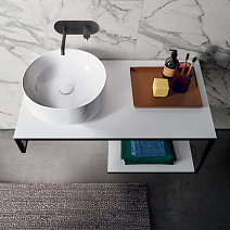 Раковина накладная Kerasan Nolita 534401 40x40 белый