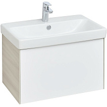 Тумба с раковиной Aquaton Асти 1A263001AXD70 70 белый/ясень шимо Тумба с раковиной Aquaton Асти 1A263001AXD70 70 белый/ясень шимо