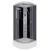 Душевая кабина Niagara Classic NG-3503-14F 80x80x215 стекло тонированное/профиль серебро