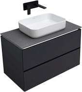 Тумба c раковиной Allen Brau Infinity 1.21001.AM 84.2 антрацит матовый