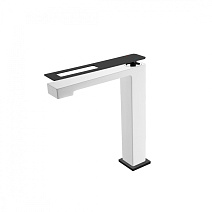 Смеситель Boheme Q 142-WB для раковины, белый/черный Смеситель Boheme Q 142-WB для раковины, белый/черный