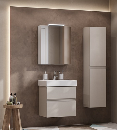 Шкаф-зеркало Roca Oleta A857645515 60 L капучино