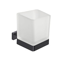 Стакан Inda Lea A18100NE21 настенный, черный матовый