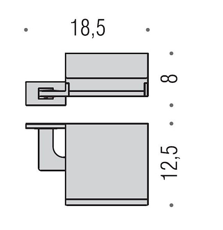 Держатель туалетной бумаги Colombo Look B1691.CR хром