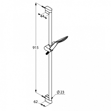 Душевой гарнитур Kludi Fizz 6764005-00 хром