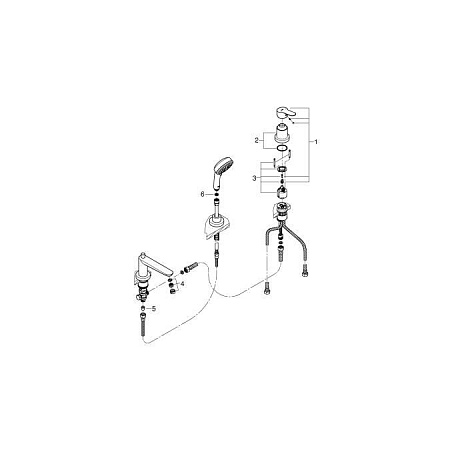 Смеситель Grohe BauEdge 2511700A для ванны