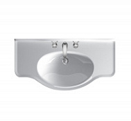 Раковина Galassia Ethos 8434 95х54 с 3-мя отверстиями под смеситель, белый