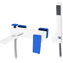 Смеситель Boheme Q 143-CRBlue.2 для ванны, хром/синий