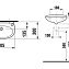 Раковина Jika Lyra 8152710001069 40,5x30x14,5 R белый - фото 3