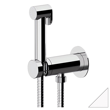 Гигиенический душ со смесителем Remer Shut-Off X61PWBO белый матовый