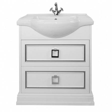 Мебель для ванной Tessoro Foster TS-F9065-C-W-S 65 белый с патиной серебро