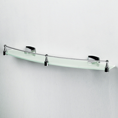 Полка WasserKRAFT Wern K-2544 стеклянная, хром