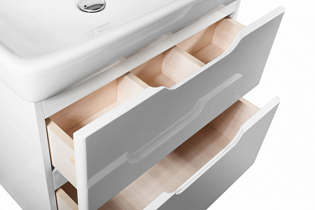 Тумба с раковиной Dreja Q Eco 80 белая