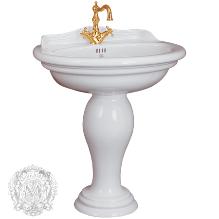 Раковина Migliore Milady 20843 77 см, белая керамика
