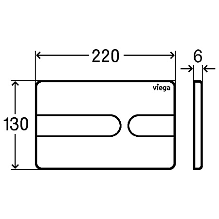 Кнопка смыва Viega Visign for Style 23 773151 белая