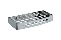 Полка прямоугольная Fixsen Hotel FX-31003B полированная сталь