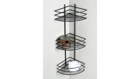 Полка угловая тройная Fixsen FX-710B-3 черный