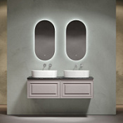 Мебель для ванной со столешницей Sancos Very 140 VR70SM+TT140A1 Doha Soft/Black Sky