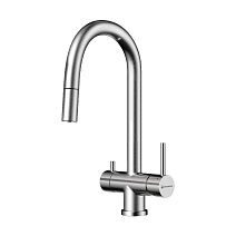 Смеситель Omoikiri Akita-S-BN 4994302 для кухонной мойки, нержавеющая сталь Смеситель Omoikiri Akita-S-BN 4994302 для кухонной мойки, нержавеющая сталь