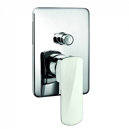 Смеситель Palazzani Mis Color 56102013 для ванны с душем хром/белый