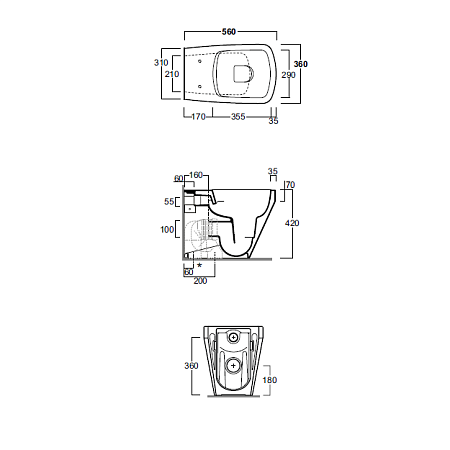 Крышка-сиденье для унитаза Simas Baden Baden BB 004 bia с системой микролифт, белый/хром