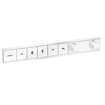 Термостат Hansgrohe RainSelect 15384700 на 5 потребителя, для душа, белый матовый