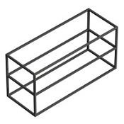 Каркас Cezares Cadro CADRO-120/46/58-2C-SO-MET-ST 120 двухъярусный, подвесной