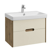 Тумба под раковину Aquaton Оливия 1A254301OLVG0 70 бежевый /дуб веллингтон