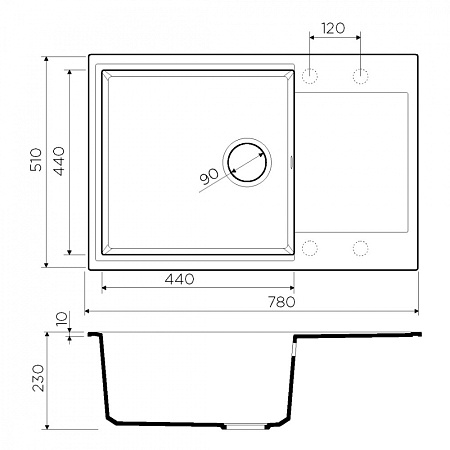 Кухонная мойка Omoikiri Daisen 78-LB-BE 78х51 ваниль