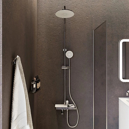 Душевая стойка IDDIS Shelfy SHESBBTi06 хром